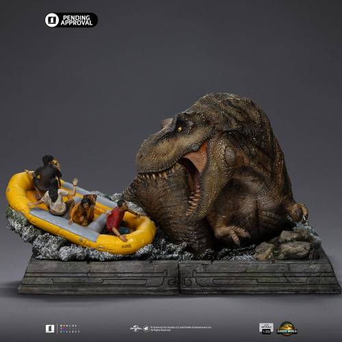 Iron Studios - JURASSIC WORLD - T-rex River Attack - Statue demi Art Scale 1/20 22cm