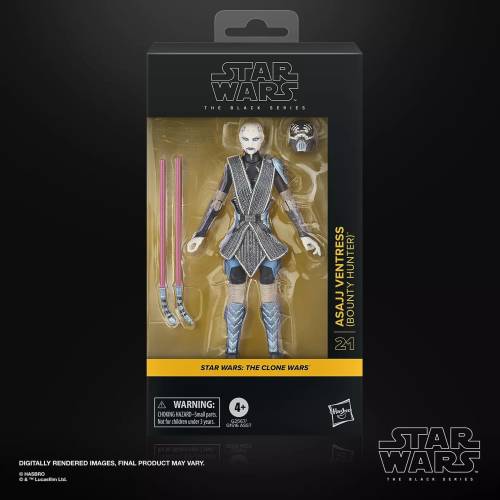 Hasbro Star Wars The Clone Wars - Asajj Ventress - Bounty Hunter Black Series Figurka 15cm