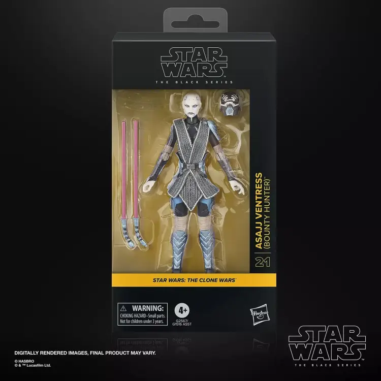 Hasbro Star Wars The Clone Wars - Asajj Ventress - Bounty Hunter Black Series Figurka 15cm