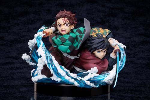 Aniplex - DEMON SLAYER - Tanjiro & Giyuu - Statue 13cm