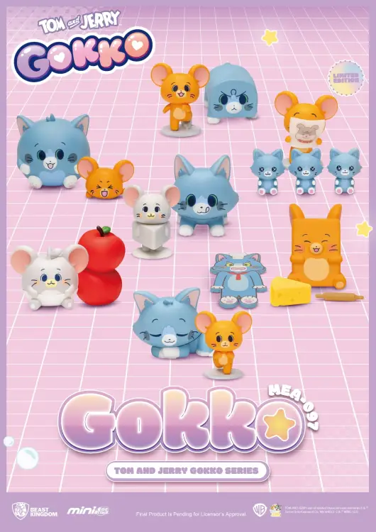 Beast Kingdom - TOM & JERRY - Gokko series - Set 6 Figurine Blind Box 5cm