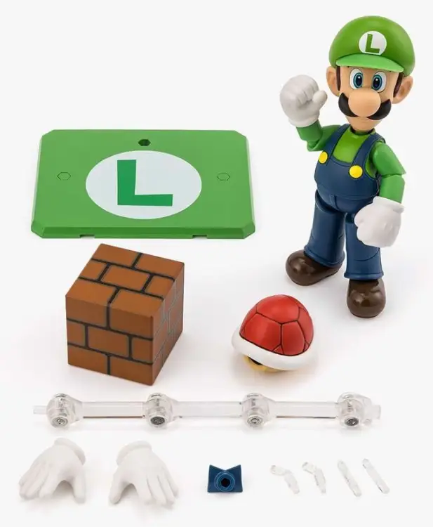 Bandai Tamashii Nations - SUPER MARIO - Luigi - Figure S.H. Figuarts 11cm