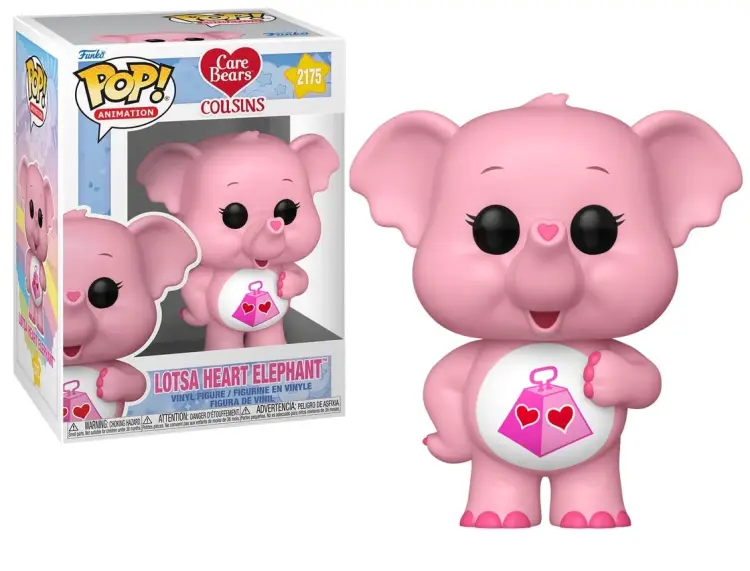 Funko - CARE BEAR COUSINS - POP Animation N° 2175 - Lotsa Heart Elephant