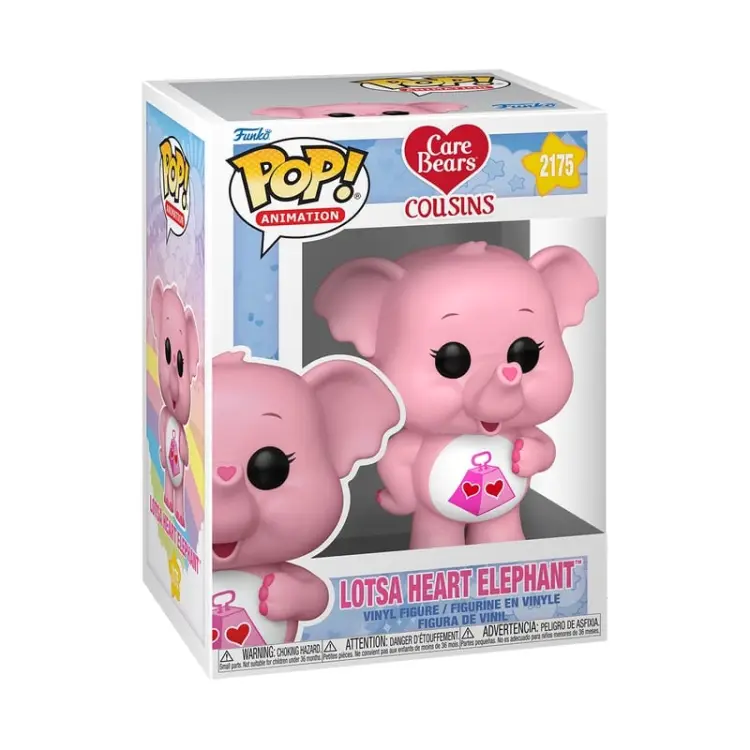 Funko - CARE BEAR COUSINS - POP Animation N° 2175 - Lotsa Heart Elephant