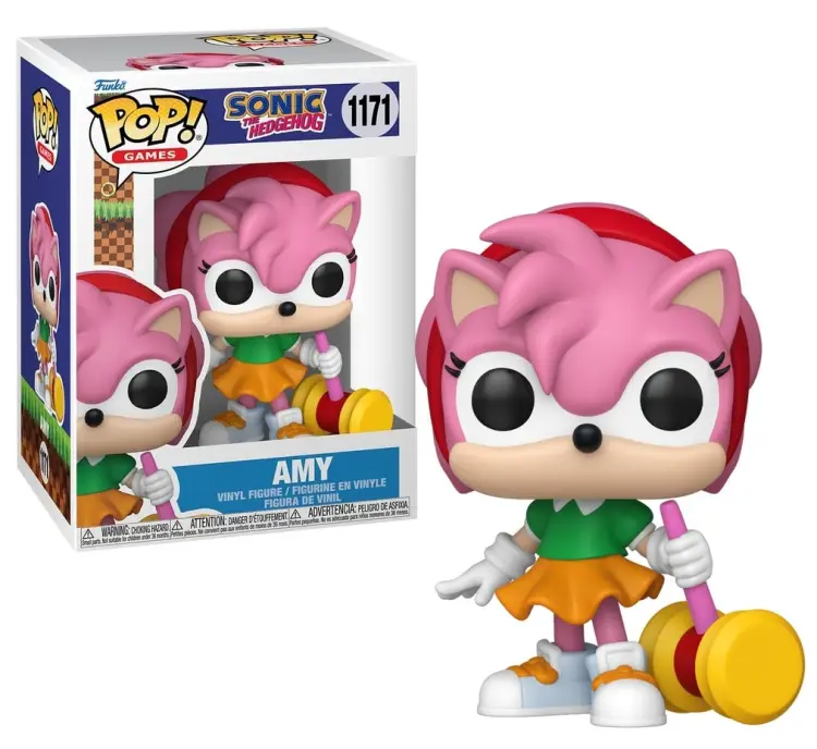 Funko - SONIC - POP Games N° 1171 - Amy Rose with Chase