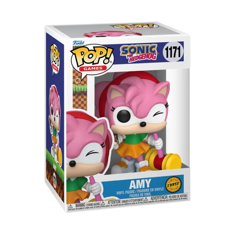 Funko - SONIC - POP Games N° 1171 - Amy Rose with Chase