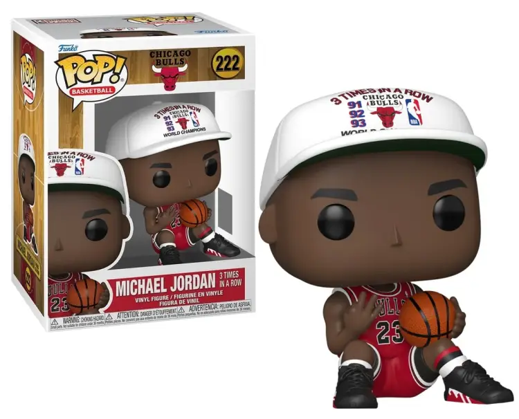 Funko - BULLS - POP NBA N° 222 - Michael Jordan (3x in a Row)