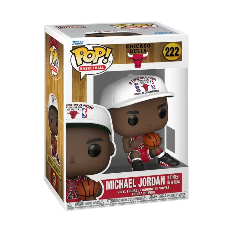 Funko - BULLS - POP NBA N° 222 - Michael Jordan (3x in a Row)