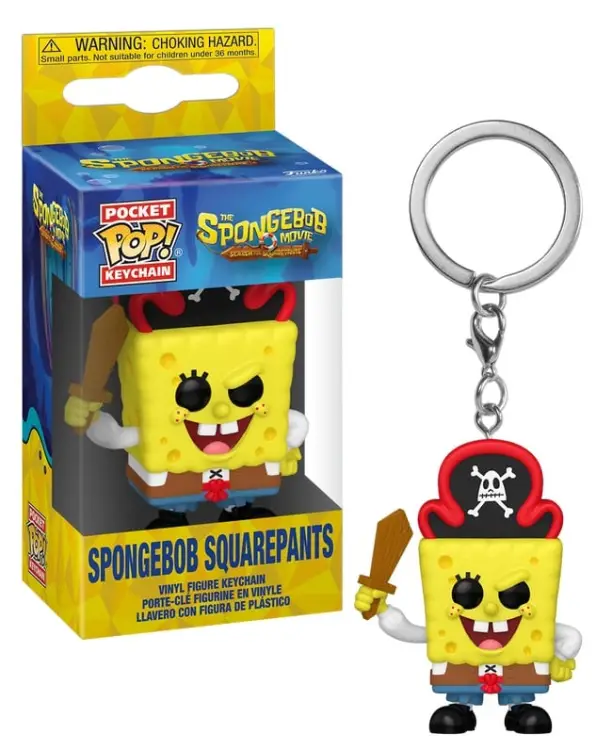 THE SPONGEBOB MOVIE - Kieszonkowy brelok do kluczy - Bob (Pirat)