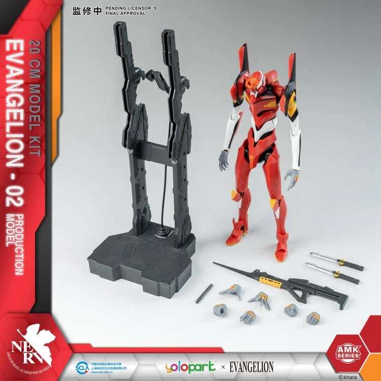 EVANGELION - Eva-02 Amk - Zestaw modelarski 20 cm