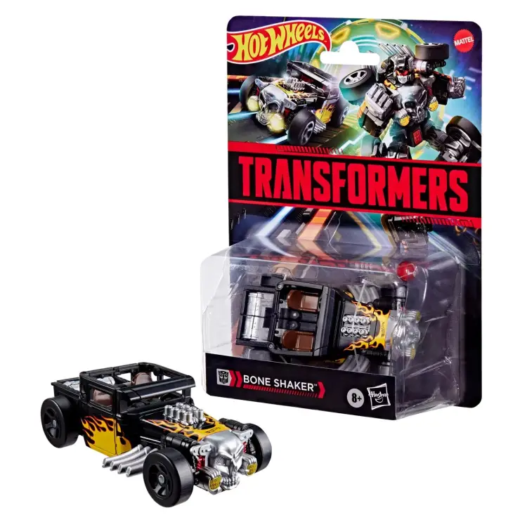 Hasbro - TRANSFORMERS X HOT WHEELS - Bone Shaker - Figure Collaborative 13cm