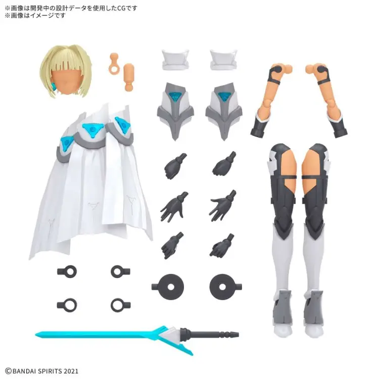 Bandai Model Kit - 30MS - Option Parts Set 23 (Valkyrie Costume) (Color C) - Model Kit