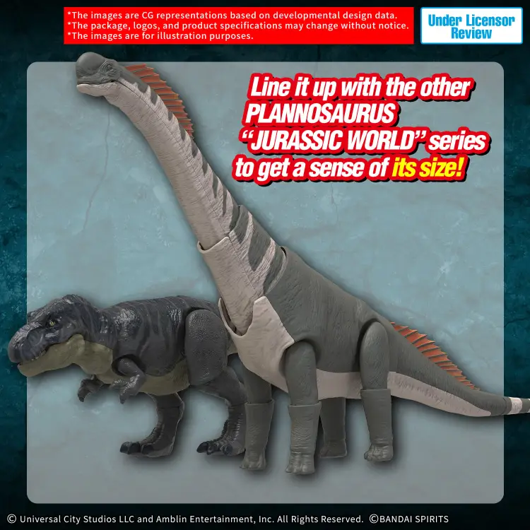 Bandai Model Kit - PLANNOSAURUS JURASSIC WORLD - Titanosaurus - Model Kit