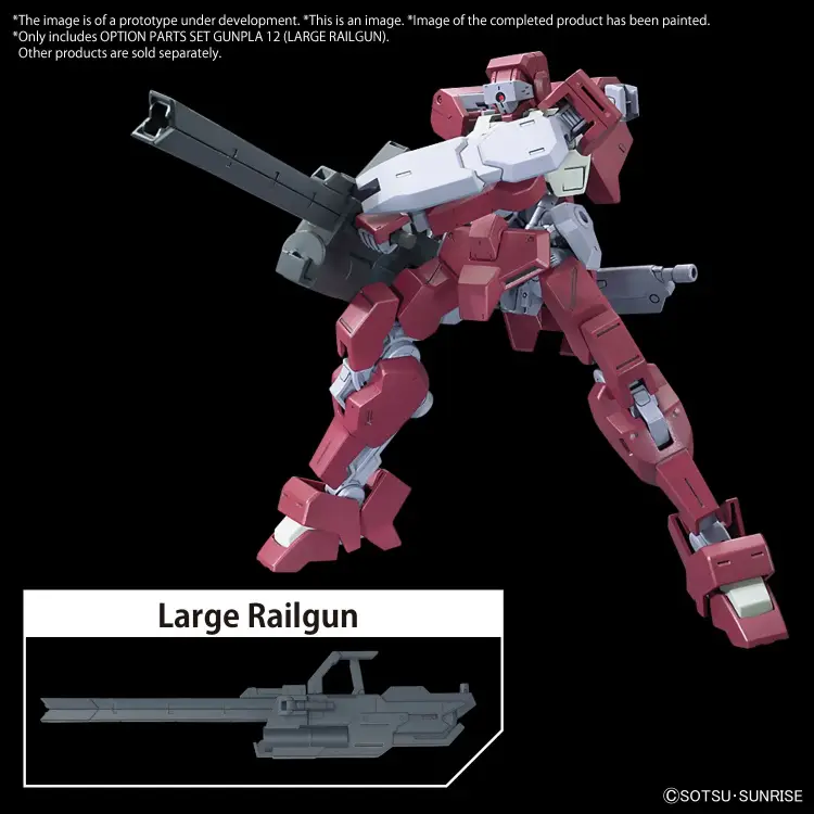 Bandai Model Kit - GUNDAM - Option Parts Set Gunpla 12 (Large Railgun) - Model Kit