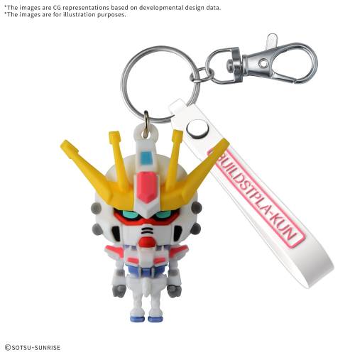 Bandai Model Kit - GUNDAM - Build STPLA-KUN - 3D Rubber Mascot Keychain