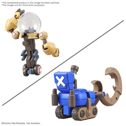 Bandai Model Kit - ONE PIECE- Chopper Robo Supper 2&3 Heavy Armor & Horn Dozer -Model Kit