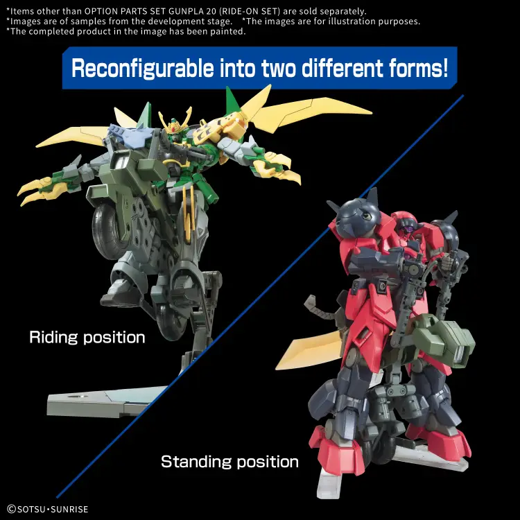 Bandai Model Kit - GUNDAM - Option Parts Set Gunpla 20 (Ride-on Set) - Model Kit