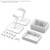 Bandai Model Kit - GUNDAM - Action Base 7 & Option Box (White) - Model Kit