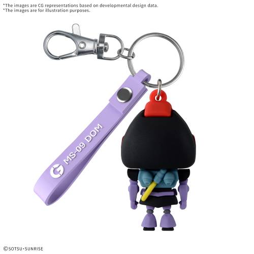 Bandai Model Kit - GUNDAM - DOMPLA-KUN - 3D Rubber Mascot Keychain