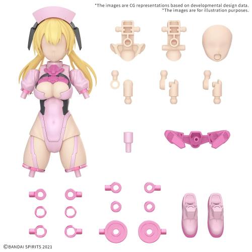 Bandai Model Kit - 30MS - Option parts set 17 (Aider Costume) (Color A) - Model Kit