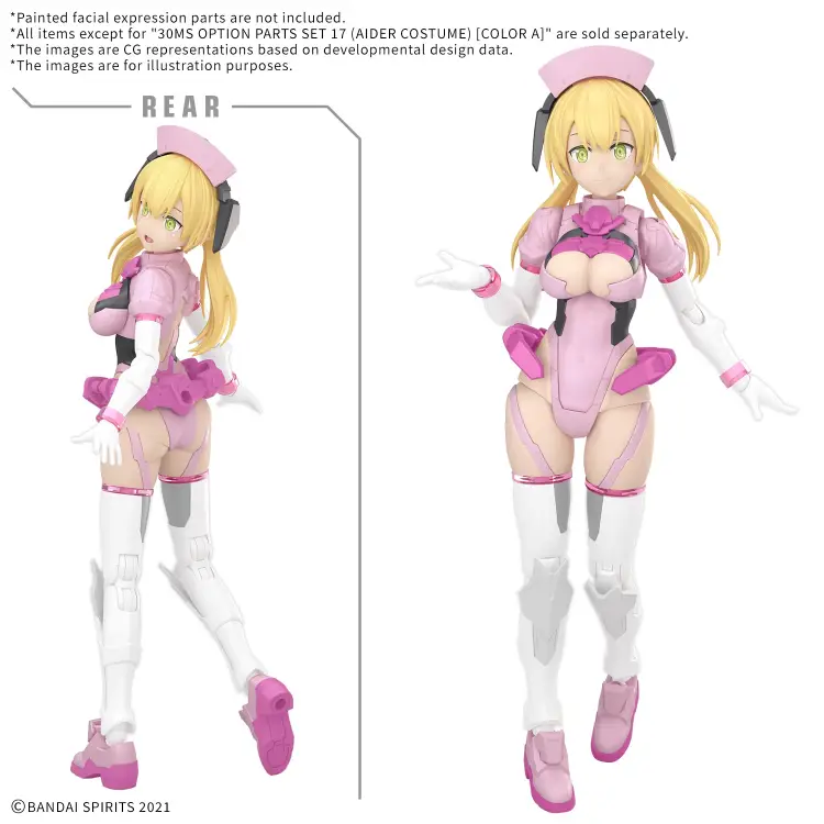 Bandai Model Kit - 30MS - Option parts set 17 (Aider Costume) (Color A) - Model Kit