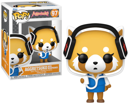 Funko - AGGRETSUKO - POP Sanrio N° 97 - Aggretsuko With Headphones