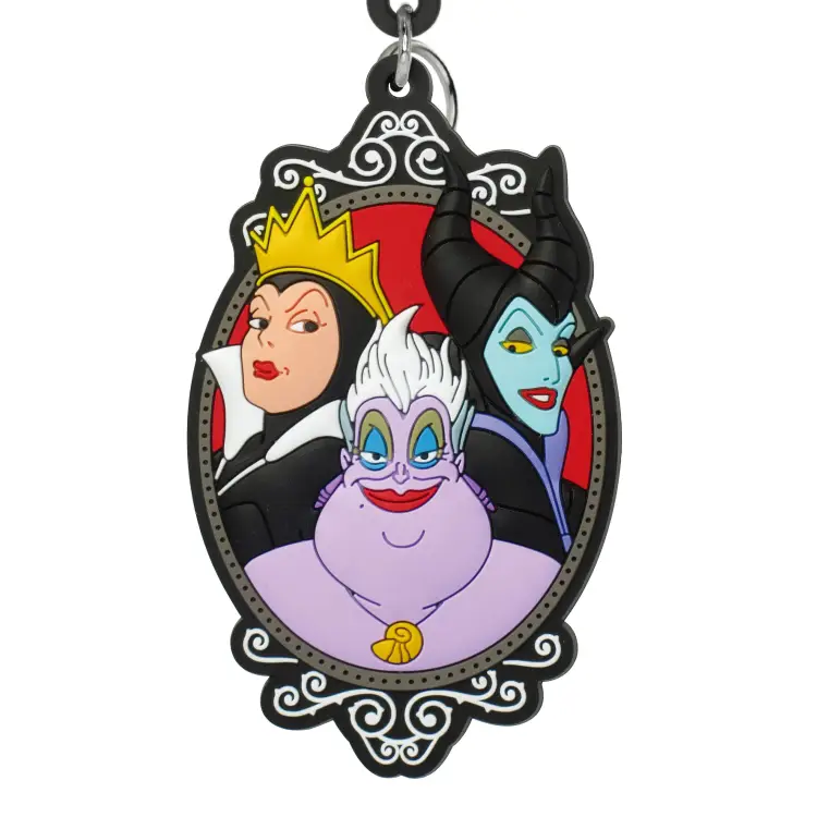 Monogram - DISNEY - Evil Queen, Ursula, Maleficent - Soft Touch Bagclip Keychain