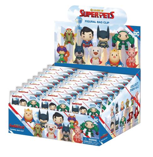 Monogram - DC SUPER PETS - Series 1 - 3D Foam Bag Clip (Display 24 Pcs)