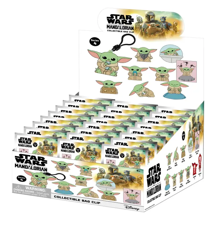 Monogram - MANDALORIAN - Best of Grogu - 3D Foam Bag Clip (Display 24 Pcs)