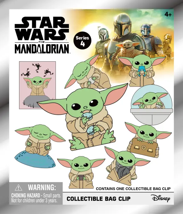 Monogram - MANDALORIAN - Best of Grogu - 3D Foam Bag Clip (Display 24 Pcs)