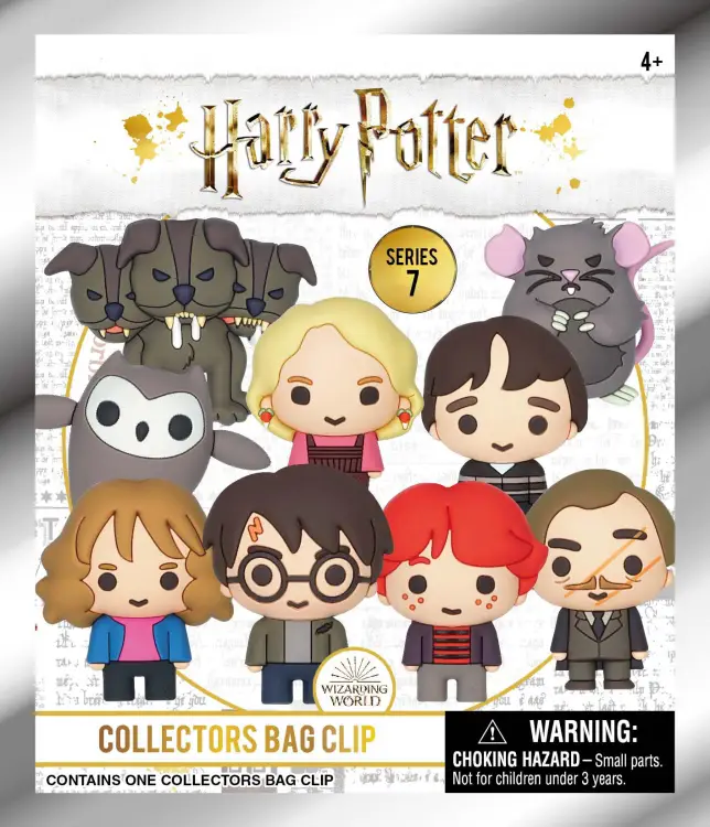 Monogram - HARRY POTTER - Series 7 - 3D Foam Bag Clip (Display 24 Pcs)