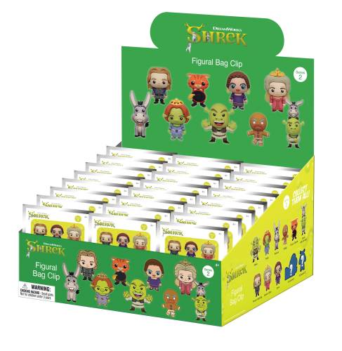 Monogram - SHREK - Series 2 - 3D Foam Bag Clip (Display 24 Pcs)