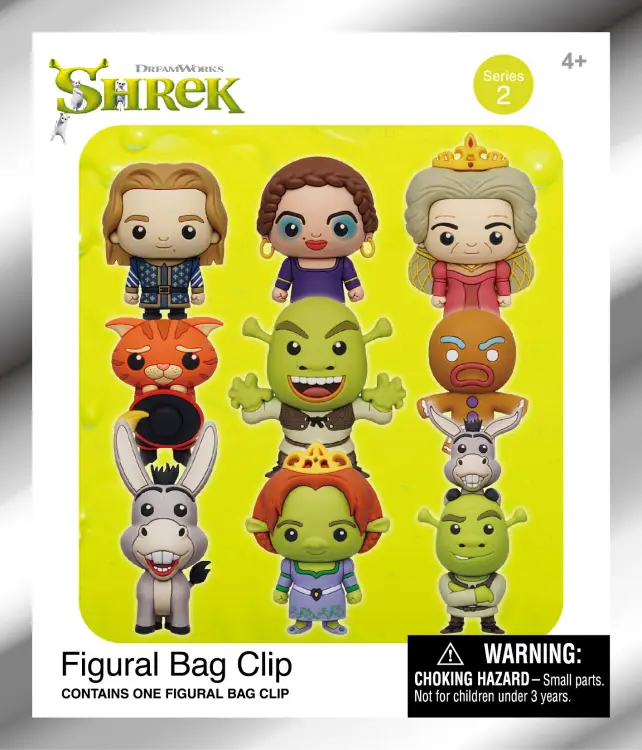 Monogram - SHREK - Series 2 - 3D Foam Bag Clip (Display 24 Pcs)