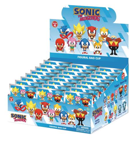 Monogram - SONIC - Series 4 - 3D Foam Bag Clip (Display 24 Pcs)