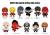Monogram - DAREDEVIL - 3D Foam Bag Clip (Display 24 Pcs)