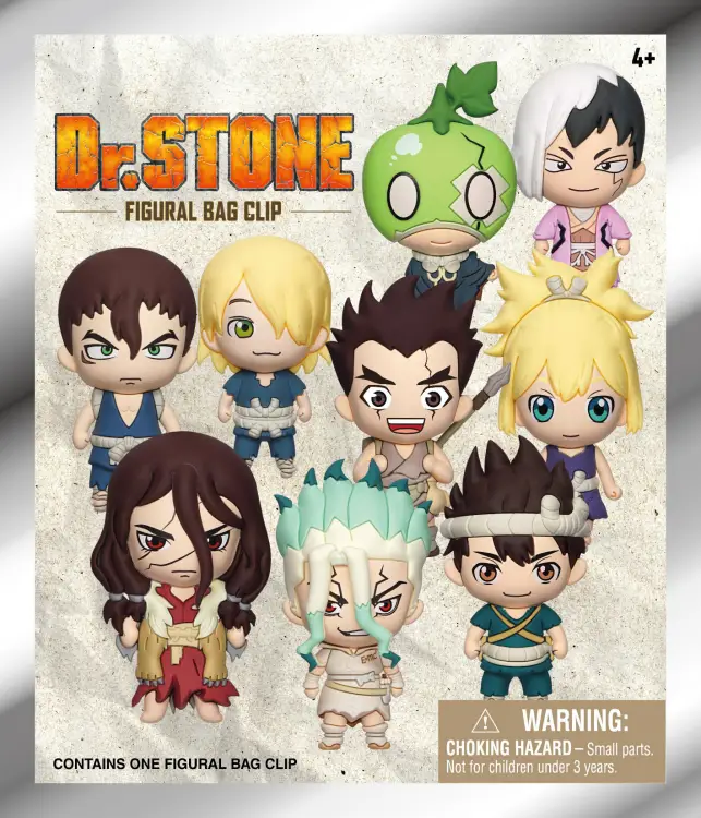 Monogram - DR STONE - Series 1 - 3D Foam Bag Clip (Display 24 Pcs)