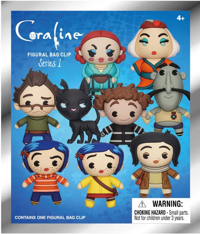 Monogram - CORALINE - Series 1 - 3D Foam Bag Clip (Display 24 Pcs)