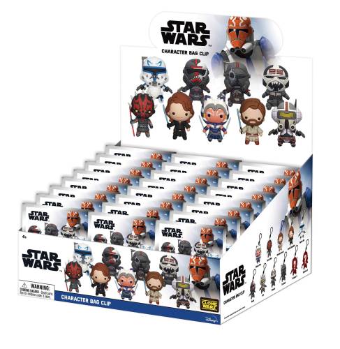 Monogram - STAR WARS THE CLONE WARS -Series 4 - 3D Foam Bag Clip (Display 24 Pcs)