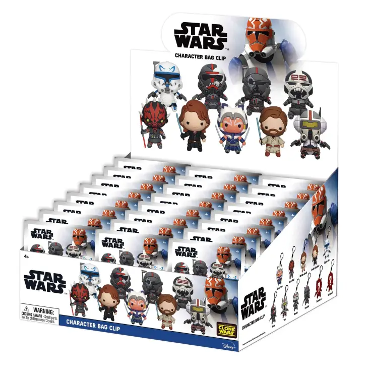 Monogram - STAR WARS THE CLONE WARS -Series 4 - 3D Foam Bag Clip (Display 24 Pcs)