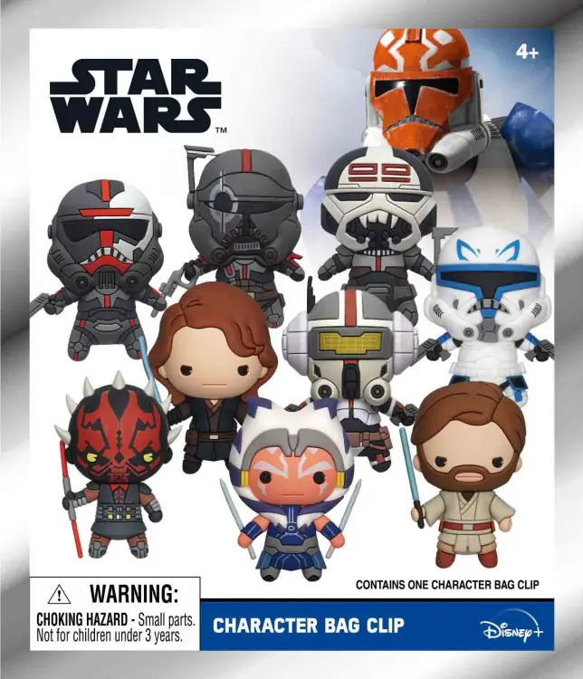 Monogram - STAR WARS THE CLONE WARS -Series 4 - 3D Foam Bag Clip (Display 24 Pcs)