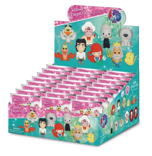 Monogram - LITTLE MERMAID - Series 1 - 3D Foam Bag Clip (Display 24 Pcs)