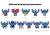 Monogram - STITCH SPORT - Series 1 - 3D Foam Bag Clip (Display 24 Pcs)