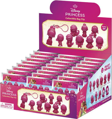 Monogram - PRINCESS - Series 64 - 3D Foam Bag Clip (Display 24 Pcs)