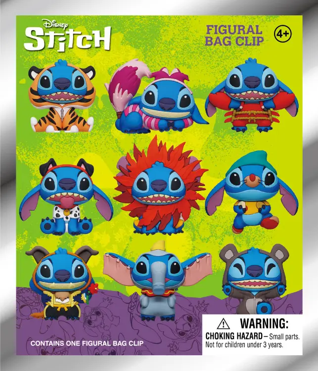 Monogram - STITCH IN COSTUME - Series 1 - 3D Foam Bag Clip (Display 24 Pcs)
