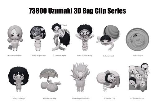 Monogram - UZUMAKI - Series 1 - 3D Foam Bag Clip (Display 24 Pcs)