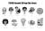 Monogram - UZUMAKI - Series 1 - 3D Foam Bag Clip (Display 24 Pcs)