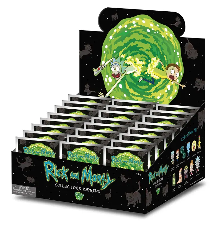 Monogram - RICK & MORTY - Series 2 - 3D Foam Bag Clip (Display 24 Pcs)