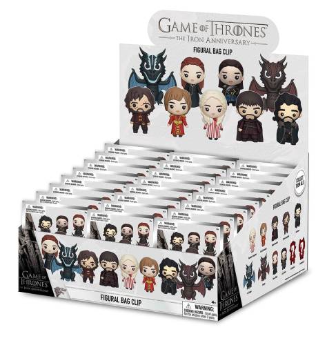 Monogram - GAME OF THRONES - Series 1 - 3D Foam Bag Clip (Display 24 Pcs)