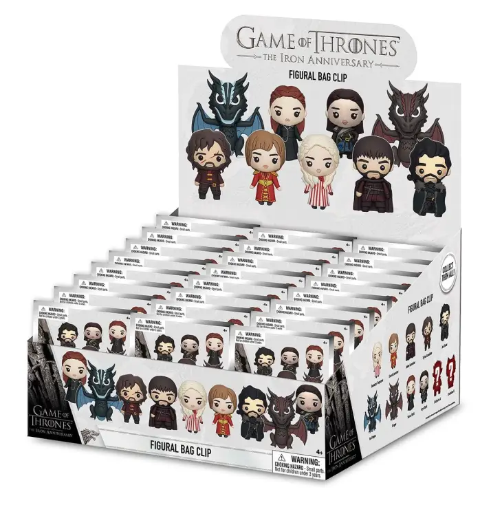 Monogram - GAME OF THRONES - Series 1 - 3D Foam Bag Clip (Display 24 Pcs)