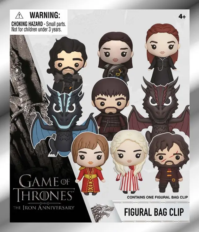 Monogram - GAME OF THRONES - Series 1 - 3D Foam Bag Clip (Display 24 Pcs)